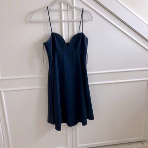 Black halo navy blue dress size 2